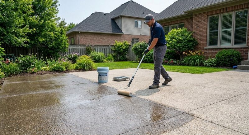 Concrete Walkway Sealing in Bellevue, WA