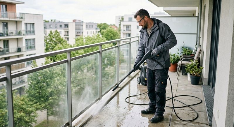 Balcony Pressure Washing Service